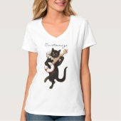 Chat jouant Banjo Thunder_Cove T-shirt (Devant)