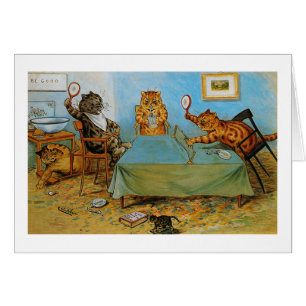 Chat Jouer ping-pong, Louis Wain