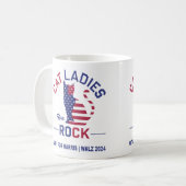 CHAT KAMALA HARRIS DAMES ROCK ! Mug (Devant gauche)
