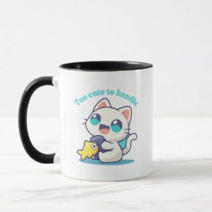 Chat Kawaii tasse colorée