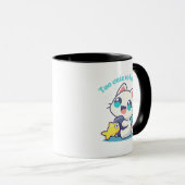 Chat Kawaii tasse colorée (Devant droit)
