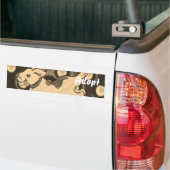 Chat Kitten Chien Adopter le pare-chocs Sticker (Sur camion)