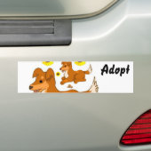Chat Kitten Chien Adopter le pare-chocs Sticker (En voiture)