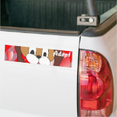 Chat Kitten Chien Adopter le pare-chocs Sticker (Sur camion)