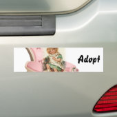 Chat Kitten Chien Adopter le pare-chocs Sticker (En voiture)