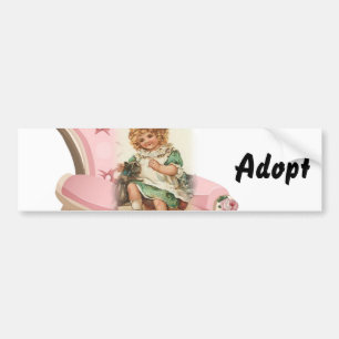 Chat Kitten Chien Adopter le pare-chocs Sticker
