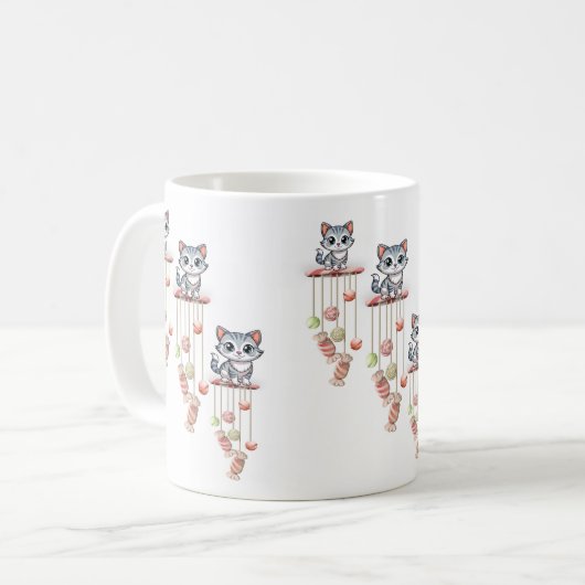 Chat Kitten Chimes Mug (Devant gauche)