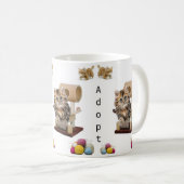 Chat Kitten Condo Chat Adoption Mug (Devant droit)