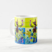 Chat Kitten Mug Florale (Devant gauche)