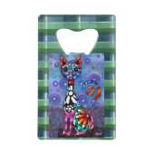 Chat Kitty Abstrait Funky aux Grands Yeux Fantaisi (Dos)