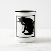 Chat Kitty Coupe Victorienne Sur Mug (Centre)