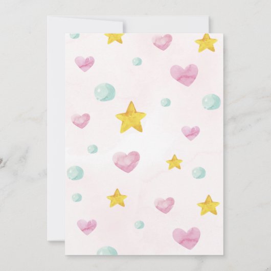 Chat Kitty Rose Invitation Anniversaire (Dos)