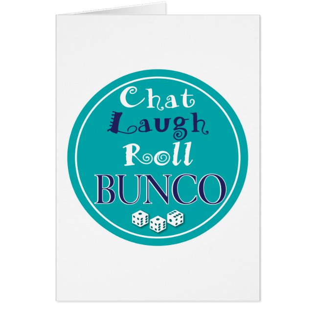 chat, lacht, rol - bunco (Voorkant)