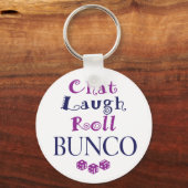 chat, lacht, rol - bunco sleutelhanger (Voorkant)