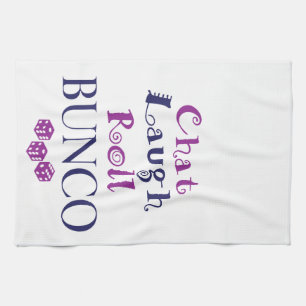 chat, lacht, rol - bunco theedoek