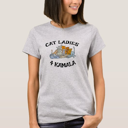 Chat Ladies pour Kamala Design T-shirt (Devant)