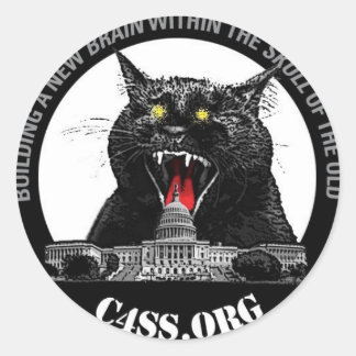 Chat laser pour la Domination C4SS des autocollant