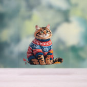 Chat Leaf Automne Bonjour Automne Funny Chat Kitte (Neutre)