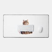 Chat Leaf Automne Bonjour Automne Funny Chat Kitte (Clavier et souris)