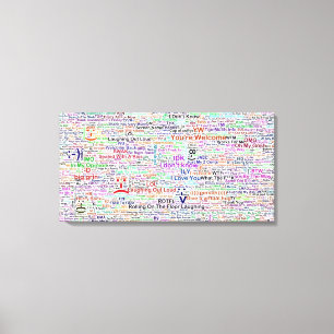 Chat Lingo Art Canvas Afdruk