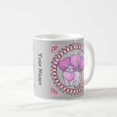 Chat Love Coeur mug (Devant droit)
