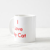 Chat Love Mug (Devant gauche)