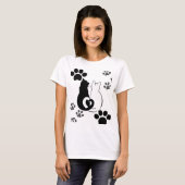 Chat Love T-Shirt Design (Devant entier)