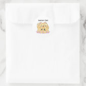 Chat Lucky (Maneki Neko) 1 1/2 " autocollants de d (Sac)