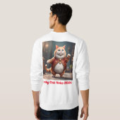 Chat Lucky Personnalisé 2024 Sweatshirt de base ma (Dos entier)