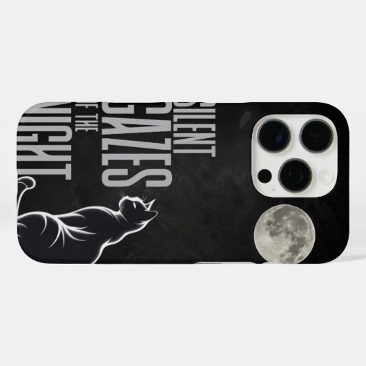 Chat & Lune coque iphone esthétique" (Verso (horizontal))