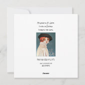 Chat Madonna et enfant, famille sainte, carte de N (Dos)