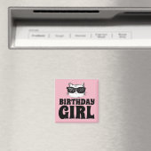 CHAT MAGNET DE FILLE D'ANNIVERSAIRE (In Situ (Lave-vaisselle))