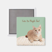 Chat Magnet Les Chats Sont Aussi Des Gens (Recto/Verso)