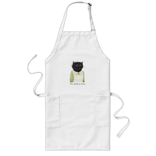 CHAT MAID KITCHEN Long tablier (Devant)