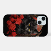 chat Maine Coon avec des fleurs (Verso Horizontal)