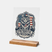 Chat Maine Coon Patriotique (Angle)