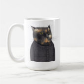 CHAT MALADE DE LA FEMME Tall White Mug (Gauche)