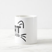 Chat Mama aux oreilles Café Mug - Cute Cat Maman C (Centre)
