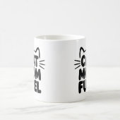 Chat Maman Carburant Mug de café - Drôle Chat Pare (Centre)