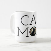 Chat Maman Chat noir Café Mug (Devant gauche)