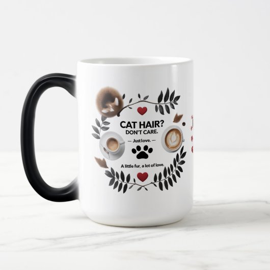 Chat Maman Morphing Mug - 15 oz Magic Coffee Cup (Gauche)