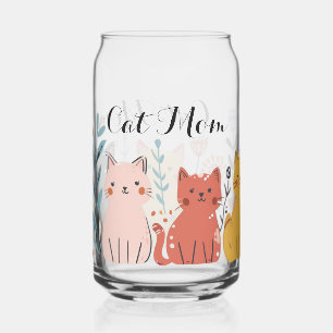 Chat Maman Pint Glass, Chat Glass Can