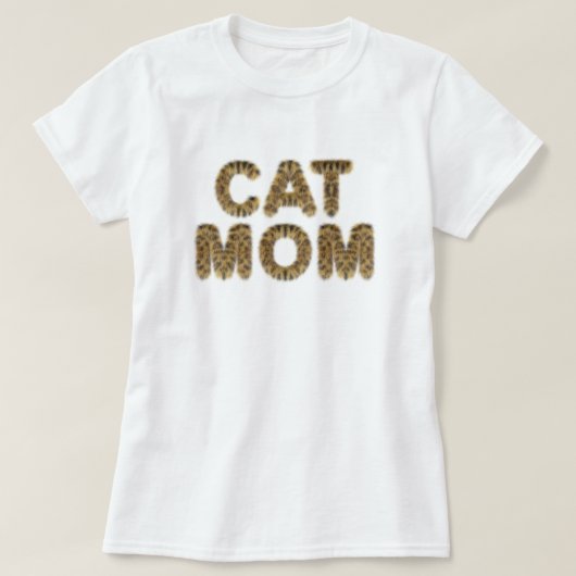 Chat maman t-shirt chat furr text (Design devant)