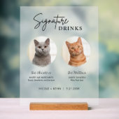 Chat Mariage Signature Boissons Bar Cocktail Frost (Neutre)