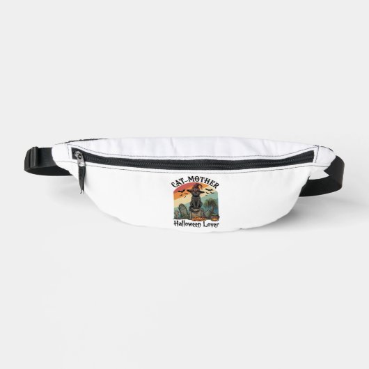 Chat Mère Halloween Amant Chapeau de Sorcière Noir (Recto)