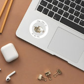 Chat Mère mignonne et chatons personnalisé Sticker