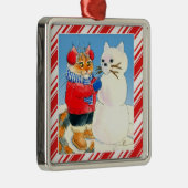 Chat mignon bonhomme sucre de canne ornement de No (Droite)