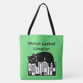Chat Mignon, Chat Drôle, Sac Cabas de la Bibliothé (Devant)