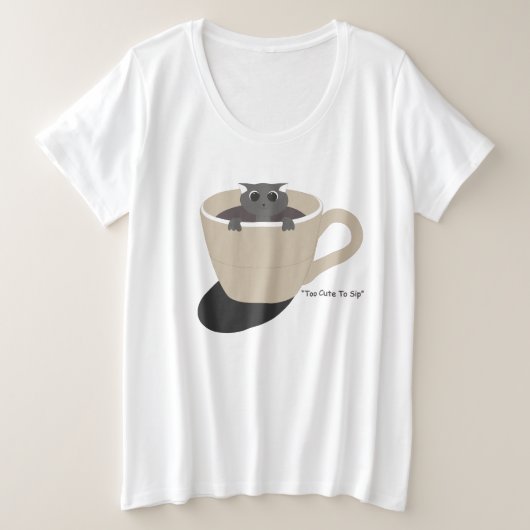 chat mignon dans une tasse (Design devant)