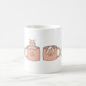 Chat Mignon dans une Tasse à Café | Cadeau pour Am (Centre)